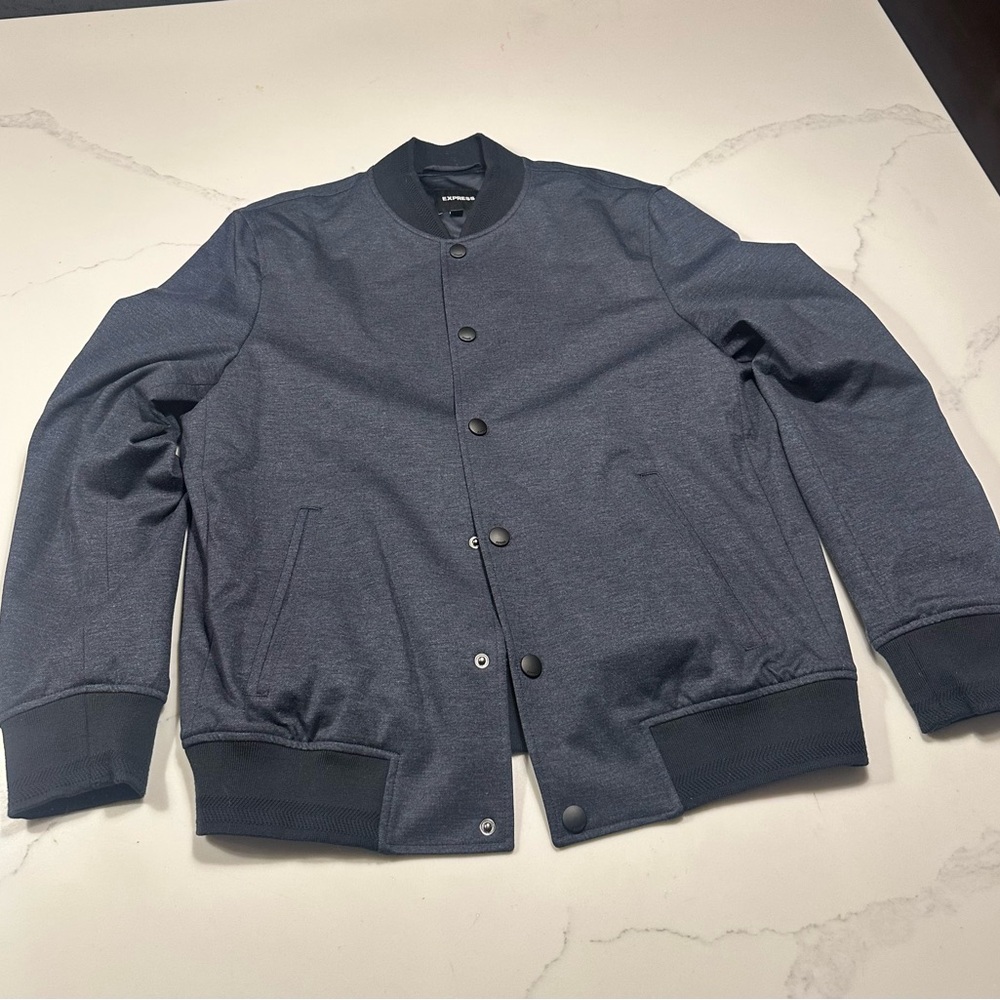 Express Navy Bomber Jacket